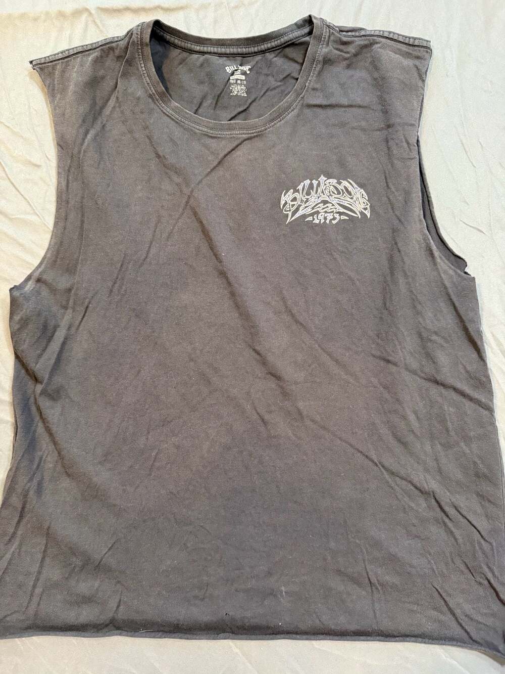 Billabong 1973 Re-Issue Graphic Muscle Tank Top Grey Medium